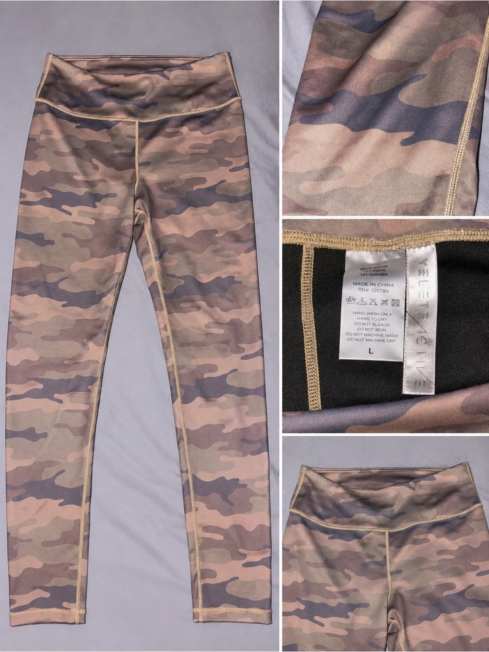 Women's Camo High-Rise Leggings - Olive/Khaki